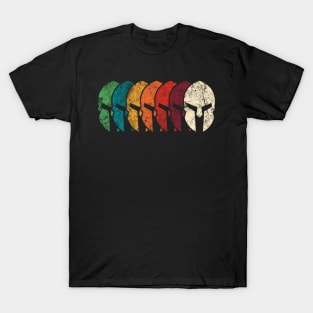 The Legendary Spartan Helmets T-Shirt